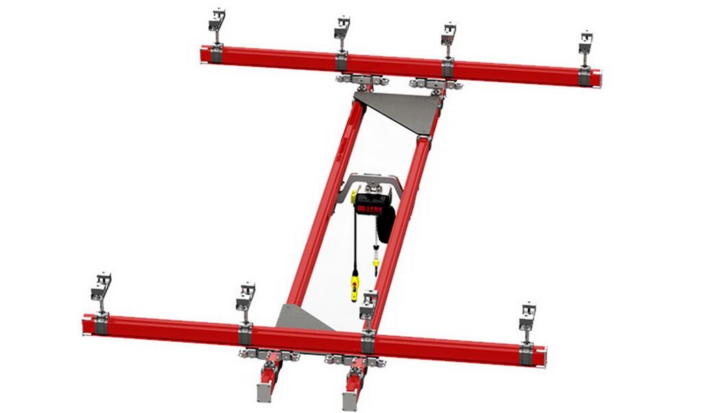 WH double girder suspension light crane